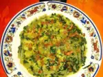 Photo recipe Flat omelette with chard stems and greens