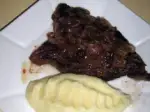 Photo recette Onglet de boeuf poêlé aux échalotes grises