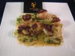 Photo recette Poêlée de st jacques et grattons de canard