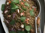 Lentil Salad with Soy & Crab, tender and creamy