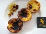 Gourmet Portuguese Custard Tarts, golden and flaky