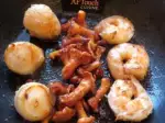 Scallops, Shrimp & Chanterelles, delicate and fragrant