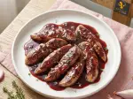 Photo recette Aiguillettes de canard, sauce au vin