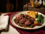 Photo recette Aiguillettes de canard sauce aux cèpes