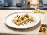 Photo recette Asperges de Contrés, Saint-Jacques et truffes