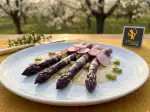 Photo recette Asperges violettes et vinaigrette au raifort