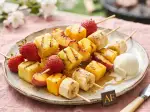 Photo recette Brochettes de fruits grillés