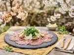 Beef Carpaccio, tender and flavorful