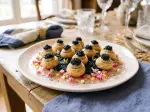Caviar in Shells with Chioggia Beets, full of flavor