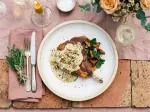 Côte de veau au Roquefort, conviviale et gourmande