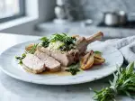 Côte de veau sous la mère planchée, tendre et savoureuse