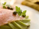 Crème d'avocat et saumon fumé, idéale en famille