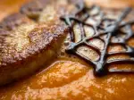 Carrot Cream with Seared Foie Gras, delicate and indulgent