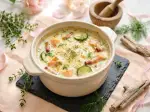 Photo recipe Creamy Cucumbers and Fresh Salmon
