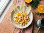 Endives et crevettes marinées, rapides à réaliser