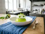 Lime Fondant with Basil Chantilly, delicate and fluffy