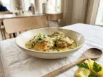 Fricassée de poulet à la portugaise, conviviale et gourmande