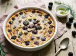 Photo recette Gratin de mûres sauvages,cédrat et poudre de noisettes.