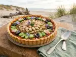 Soissons Bean Quiche with Southern Flavors, quick to prepare