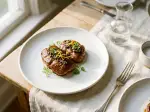 Sake-Glazed Veal Sweetbreads with Fine Duxelles, great for sharing