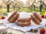 Photo recette Macarons haricots de Soissons et purée de fruits