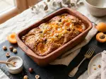 My Apricot & Toasted Hazelnut Pudding, perfect for a family meal