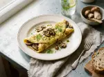 Omelette aux cèpes, pour un dîner en tête-à-tête
