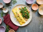 Omelette roulée, pour un dîner en tête-à-tête