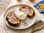 Pain perdu au chocolat noir, express à préparer