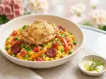 Poulet à l'espagnole, à partager en famille