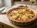 Quiche chicons et maroilles, raffiné et léger