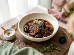 Ragoût de veau au café et pruneau, généreux et familial