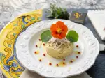 Photo recette Rémoulade de radis noir et ciselures de capucines