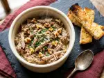 Warm Rabbit Rillettes, crispy and flavorful