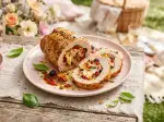 Pizza-Flavored Turkey Roulades, golden and juicy