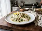 Dogfish in Caper Sauce, quick and easy