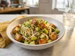 Photo recette Salade au tofu et aux germes de soja