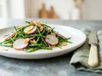 Rock Samphire & Sliced Almond Salad, express weeknight meal