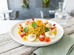 Photo recette Salade de pâtes au curcuma