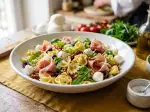 Photo recipe Pasta salad with ham and mozzarella