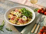 Photo recipe Pasta salad with ham and mozzarella