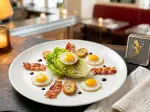 Photo recette Salade sucrine et oeufs de caille