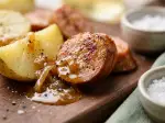 Saucisse de Morteau aux échalotes confites, conviviale et gourmande