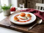 Saumon fumé et coulis de poivrons, généreux et familial