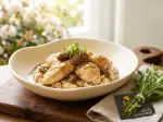 Photo recette Sauté fin de poulette de Racan aux morilles