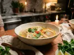 Soupe chinoise aux ravioles, rapide à réaliser