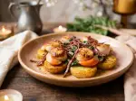 Scallops with Dried Beef & Swiss Chard Tops, perfect for everyday