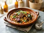 Photo recette Tajine d'agneau du Quercy et pois blonds de la Planèze