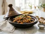 Photo recipe Tajine of veal onions honey and curry