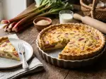 Photo recette Tarte à la rhubarbe à la crème